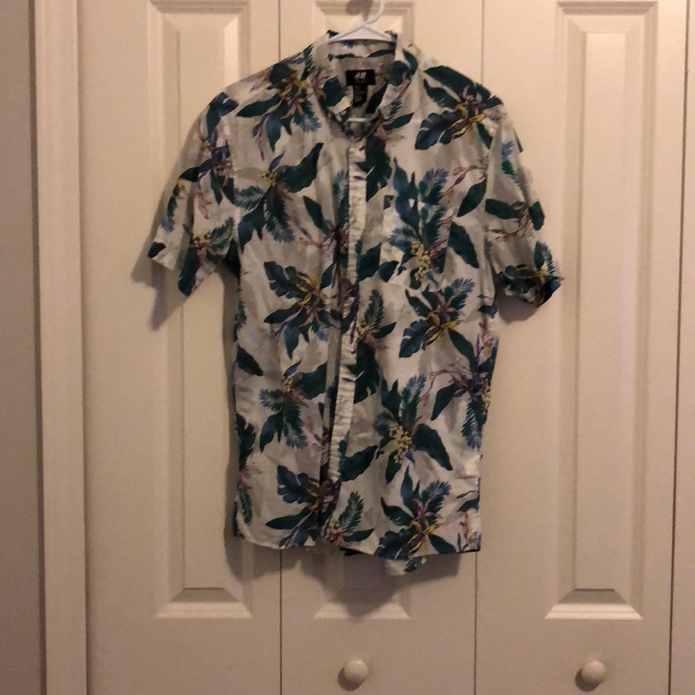 Mens short sleeve button down